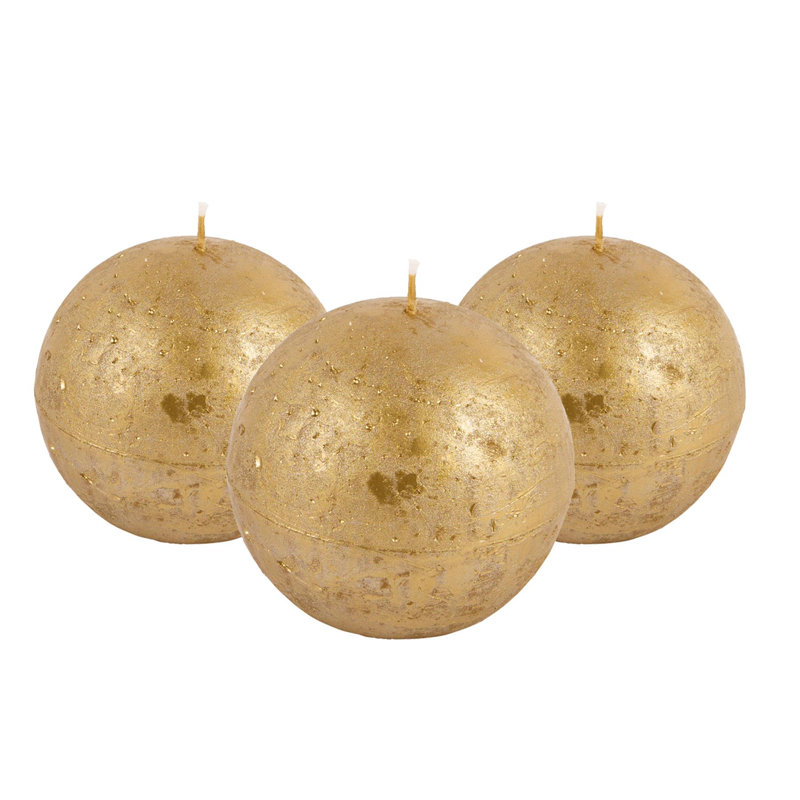 Unscented Novelty Candle, Gold