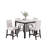 40.4" W 5-PCS DINING SET, WHITE