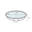 Vitreous China Circular Undermount Bathroom Sink