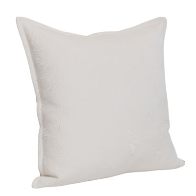 Quilted Matelasse Self-Flange Accent Pillow