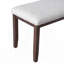 Ensemble de table de salle à manger 6 pièces, avec 4 chaises d'appoint rembourrées et banc