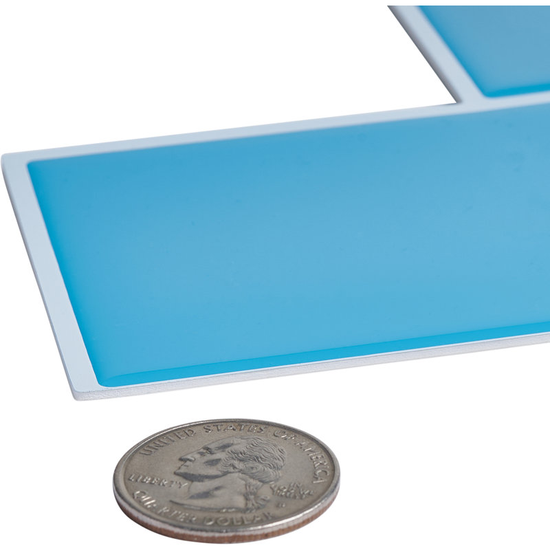 Carrelage style métro auto-adhésif 3 po x 5 po, Bleu clair