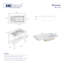 32" W Freestanding Laundry Sink with Integrated Washboard and Black Metal Frame