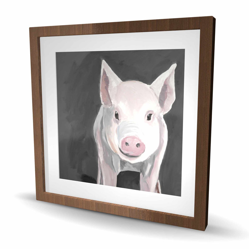 Petit cochon - rose, salon, impression mat