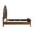 Formal Elegant Design Queen Bed Upholstered Headboard Dark Brown Finish Wooden Traditional Bedroom Furniture 1Pc Intricate Carvings-666399916