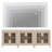 Farmhouse TV Stand For Tvs Up To 85”, Rustic Wood Entertainment Center With Adjustable Shelf, Glass Doors & Storage, Media Console Cabinet For Living Room, Bedroom, Beige-2128814171