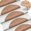 Carpet Stair Treads Beige 56x17x3 cm