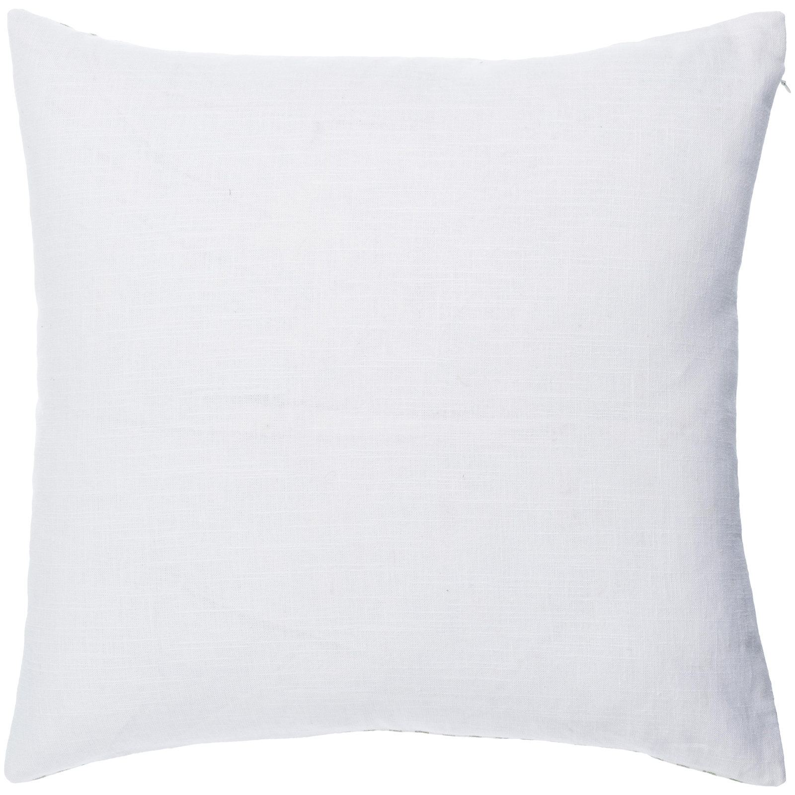 Elanie Linen Blend Throw Square Pillow, Green, 18" x 18", Pillow Cover Only - No Insert