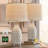 Intissar 3-Way Dimmable Ceramic Bedside Lamp with USB Port for Desk, Office