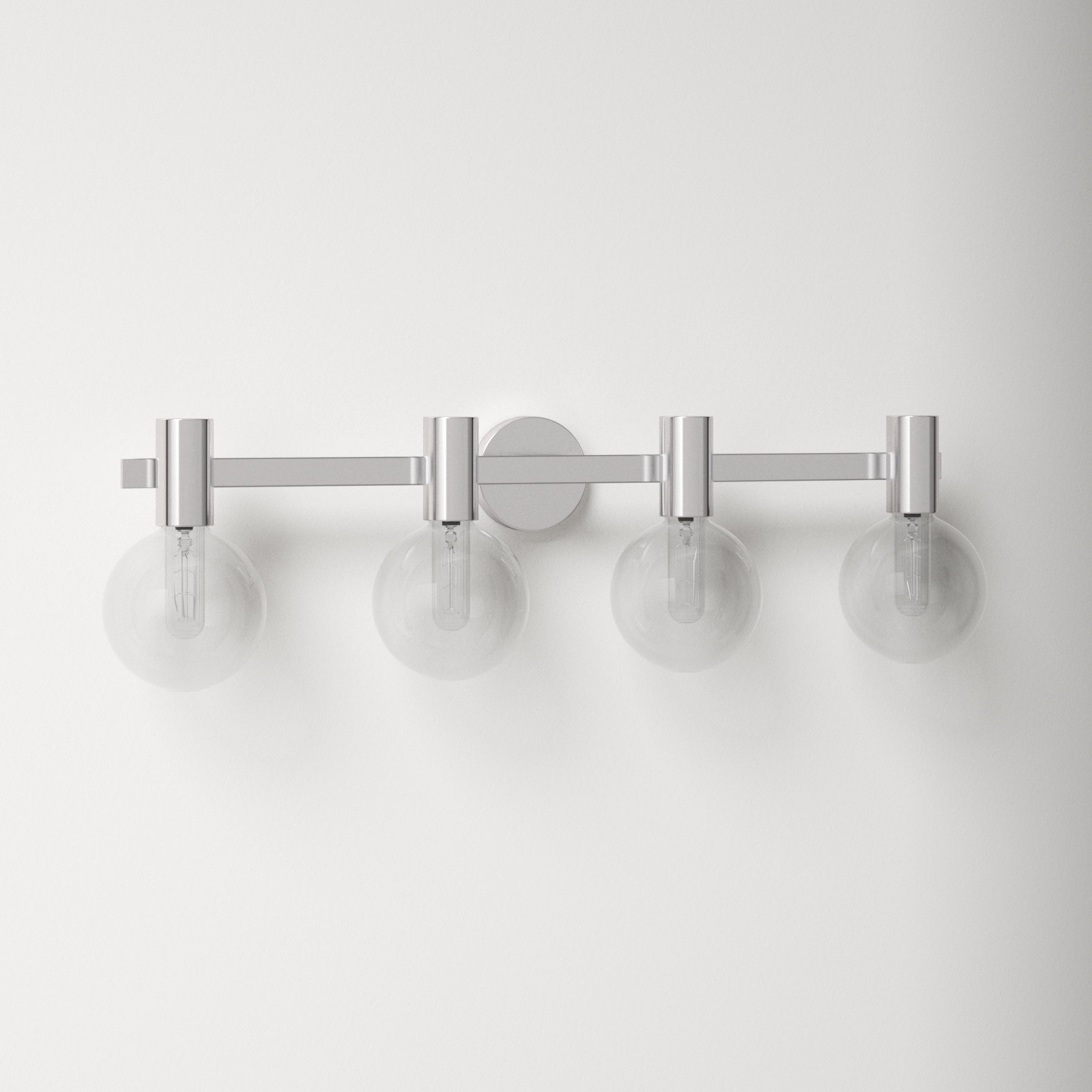 Ryenne 4-Light Bath Sconce, Chrome, 10" H x 34" W x 34" D, 4 Lights