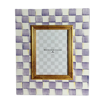 Violet Check Frame