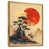 Toile avec cadre flottant or