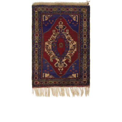 Diana One-of-a-Kind 3'6" X 5'4" 1980s Wool Area Rug in