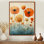 Watercolor Autumn Color Ranunculus Field - Ranunculus Wall Art for Living Room