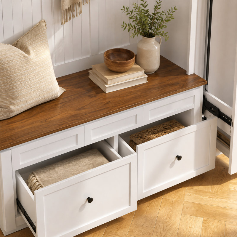 Arbre d'entrée de style campagnard 59 po Rittman, White