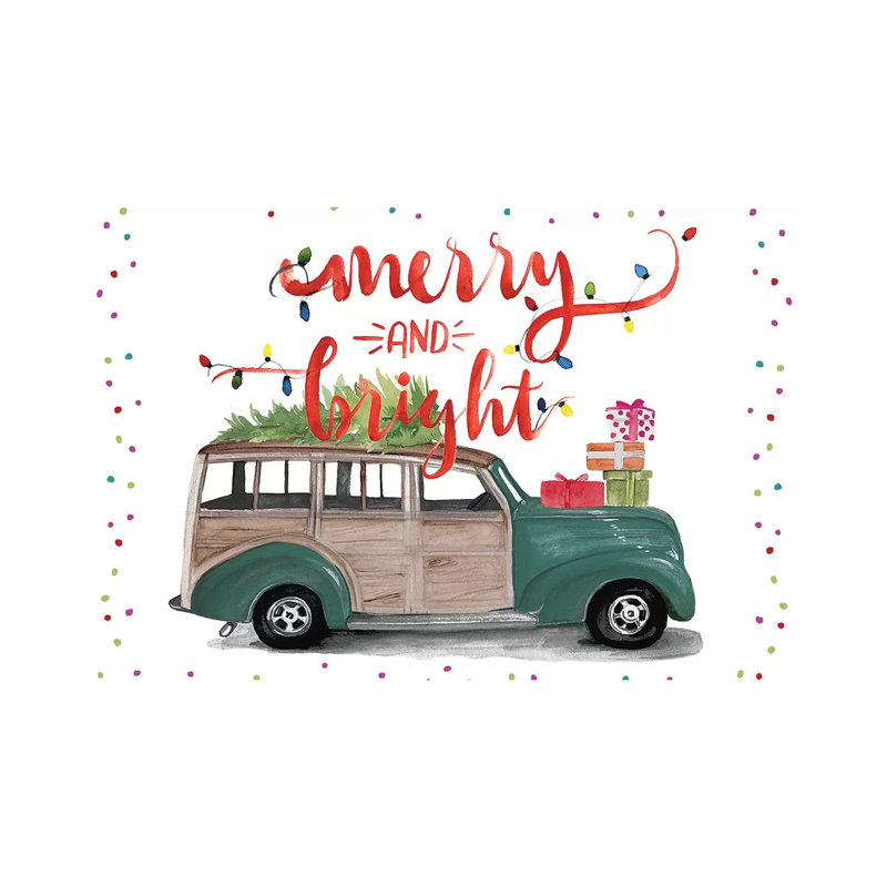 Christmas Cars Collection A by Jennifer Paxton Parker - Wrapped Canvas Gallery-Wrapped Canvas Giclée, 20.32cm H x 30.48cm W