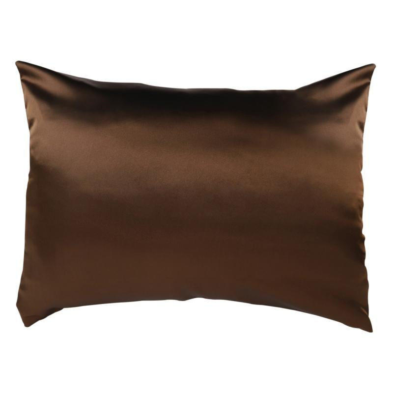  Housse de coussin rectangulaire Luxury, Marron, 20 po x 29 po
