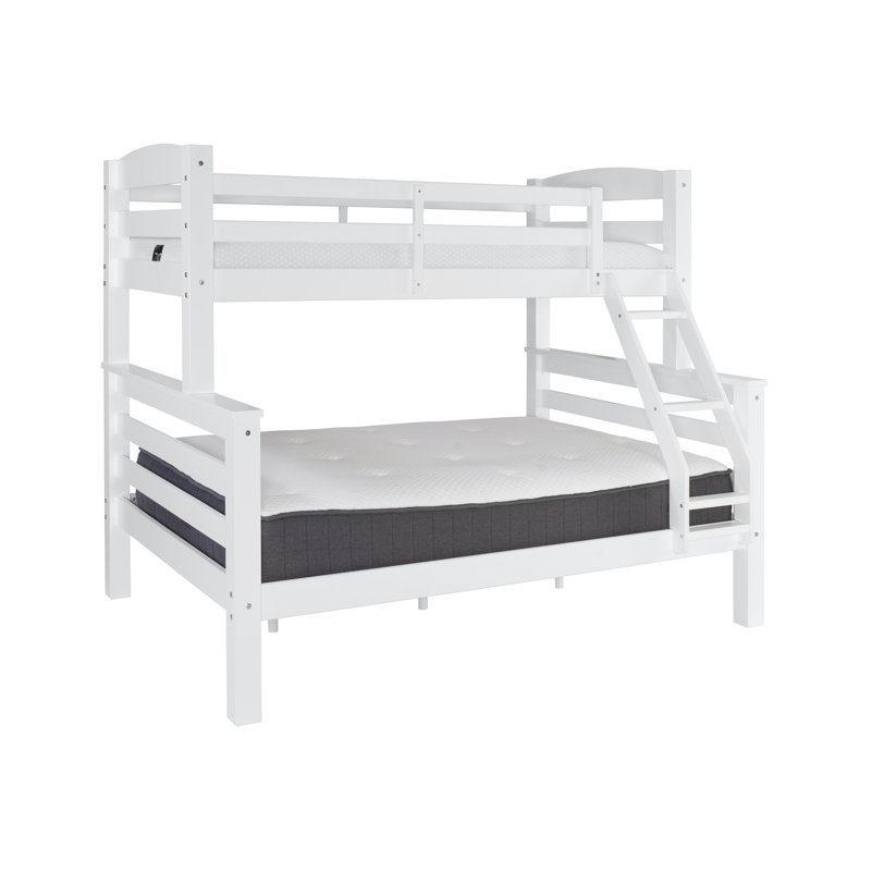 Hannahrae Kids Twin Over Full Bunk Bed, White