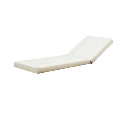 / Coussin de repos lombaire de chaise longue - l 27,75 po x P 75,12 P 4,02 H, rembourré de mousse pour l'extérieur