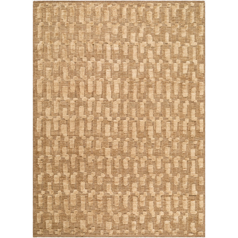 Rohan Handmade Wool Area Rug, Tan, Rectangle 10' x 14'