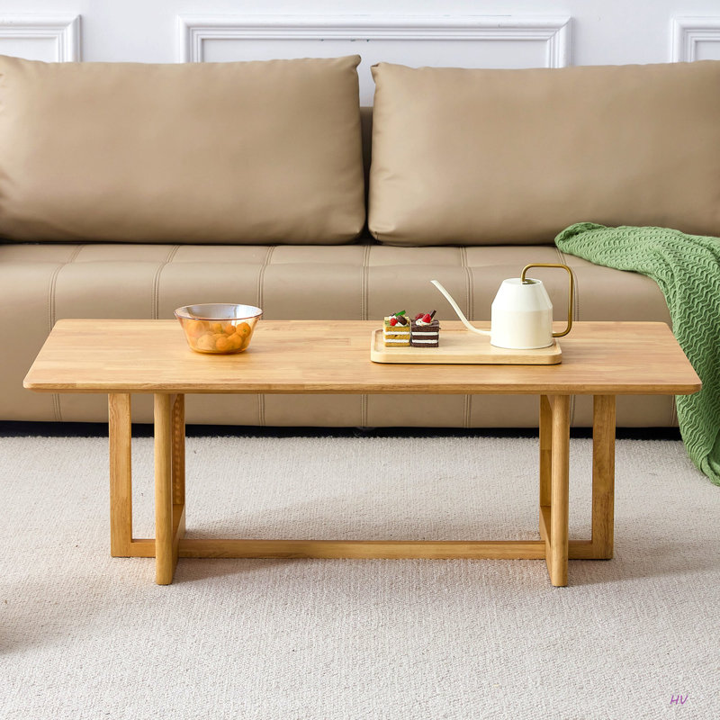 Table basse rectangulaire de style chinois, Naturel