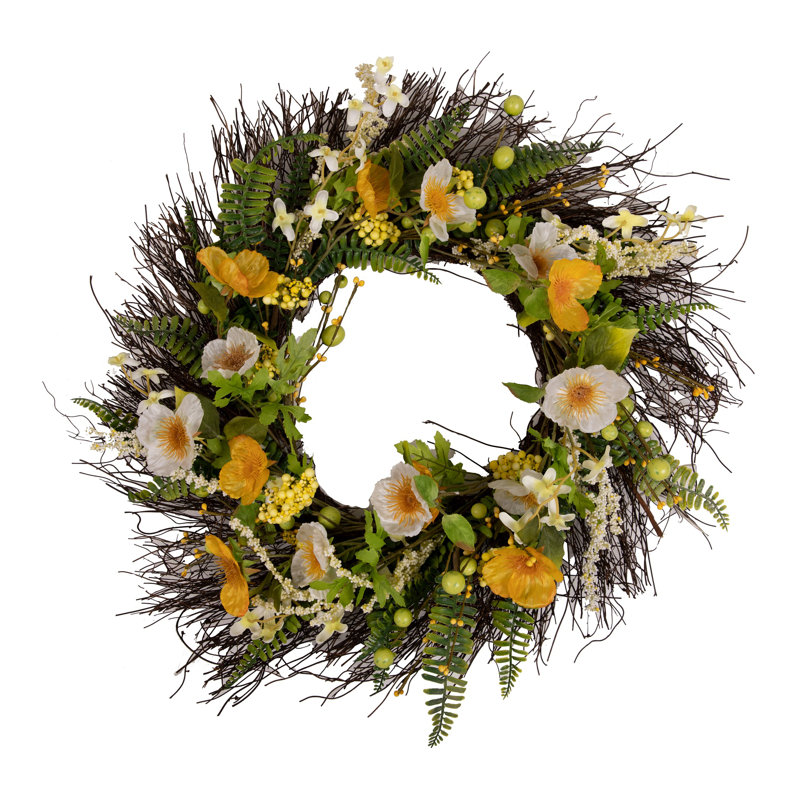 Couronne de coquelicot 24 po
