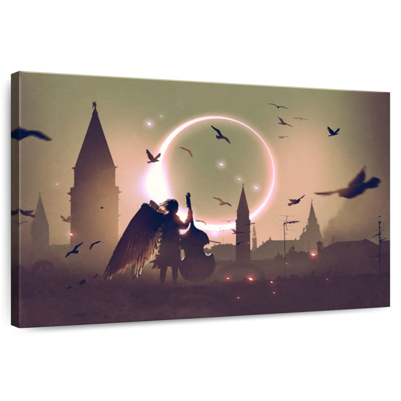 Leisha Dark Angels, 34" H x 51" W