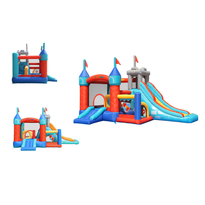 Medieval Castle Bounce House with Slide and Obstacle Course