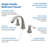 Wide Spread Two Handles Bathroom Sink Faucet with Drain Assembly, Three Holes Bathroom Faucet with Pop-up Drain Stopper-104201481