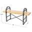 Banc en bois et métal Eitri-741798920