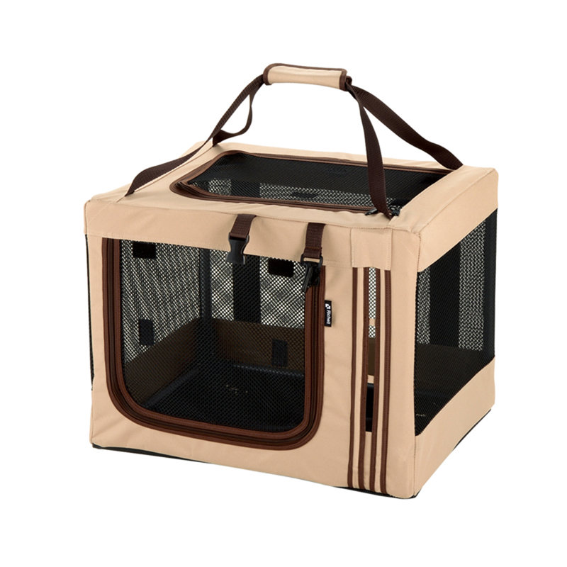 Foldable Travel 3-Way Pet Crate, 15.7" H x 16.5" W x 20.5" D