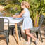 Chaise Hironari gris acier