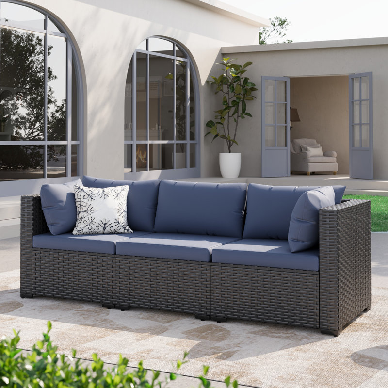 Ensemble de 2 fauteuils d'angle Gio, Marine, Black