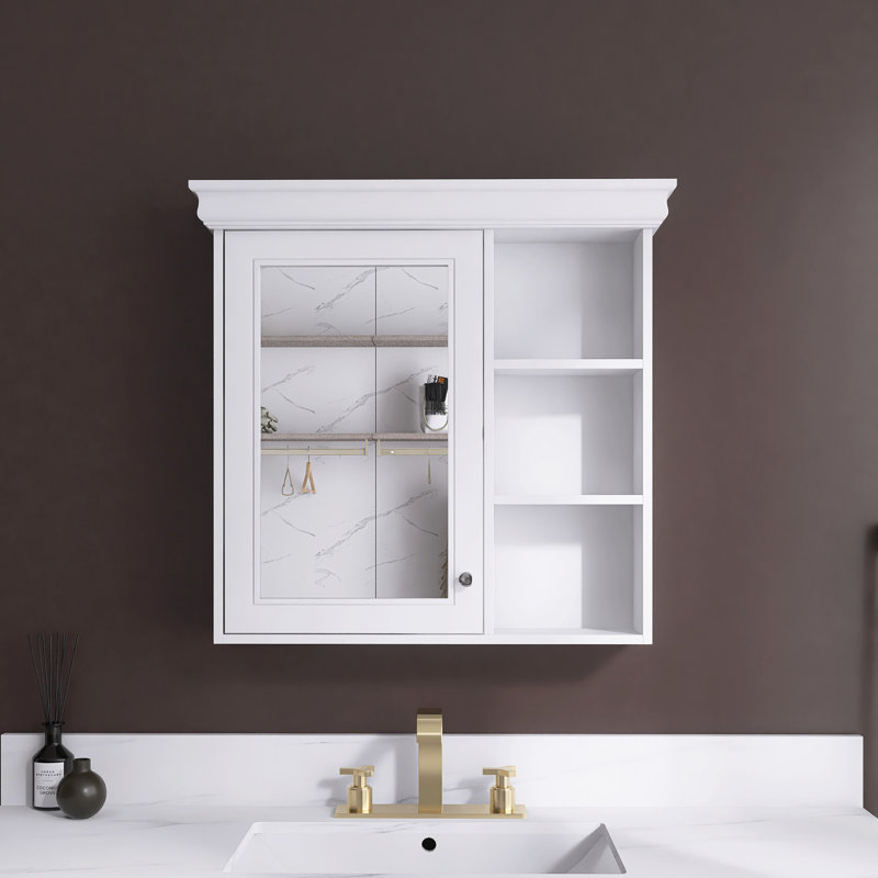 30'' X 28'' Bathroom Medicine Cabinet With Mirror