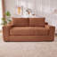Canapé-lit 56 po convertible en mousse viscoélastique compacte - Velours côtelé, aucun assemblage requis-133258984