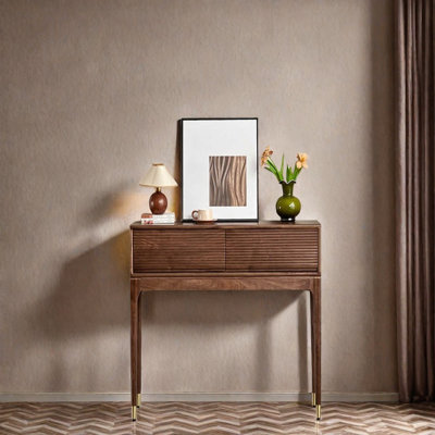 Console en noyer noir