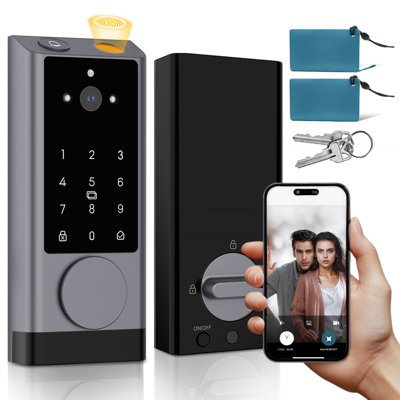 Video Smart Lock with HD camera, IP65 Waterproof, BHMA Grade 3