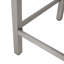 Table de bar d'extérieur en aluminium avec plateau en verre 43 po