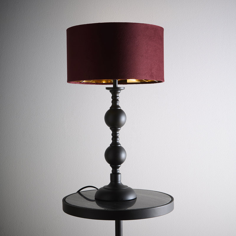 Arjina Metal Table Lamp, Red