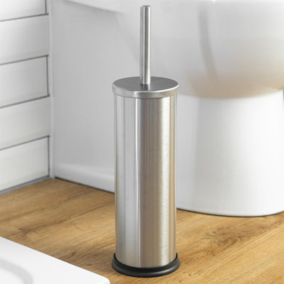 Harbour Housewares Round Toilet Brush and Holder