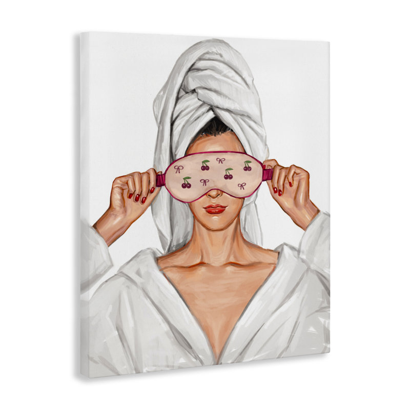 Cherry Eye Mask, toile de Fashionista, design par Ziwei Li, H 20 po x l 16 po