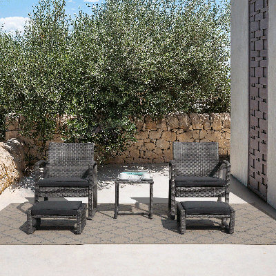 Lucido 2 - Person Patio Conversation Set with Cushions