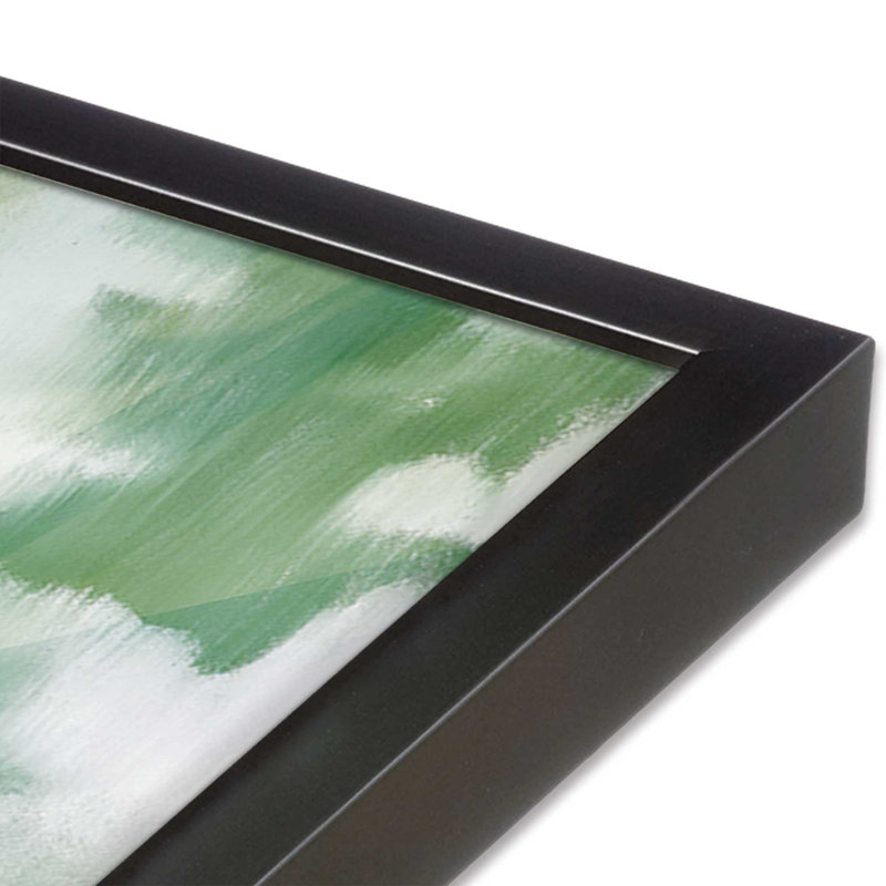 Impression sur toile Riverbend Passage dans un cadre en zinc patiné, H 13,75 po x l 13,75 po