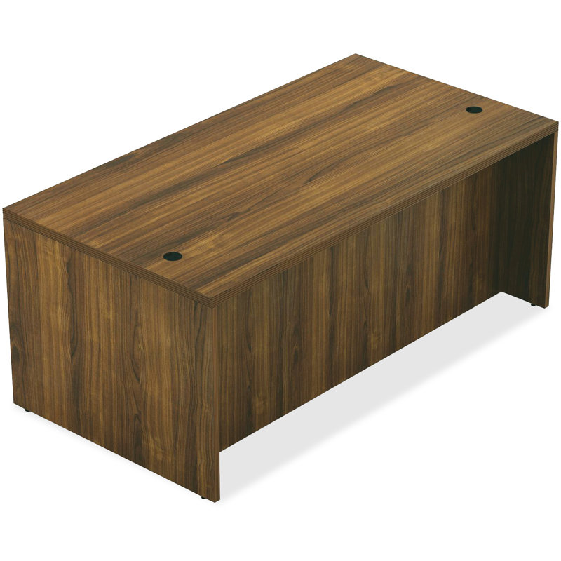 Zanger Desk Shell, 29.6" H x 59" W x 30" D, Walnut