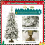 Ensemble de 4 pièces d'arbre de Noël artificiel pré-éclairé, guirlande, couronne et ensemble de 2 arbres d'entrée, X-Mas avec lumières DEL, ensemble de fête du PVC, vert