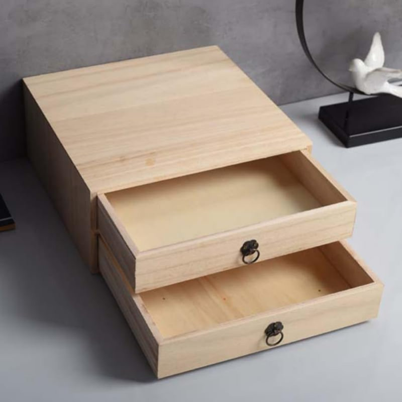 Solid Wood Desk Organiser