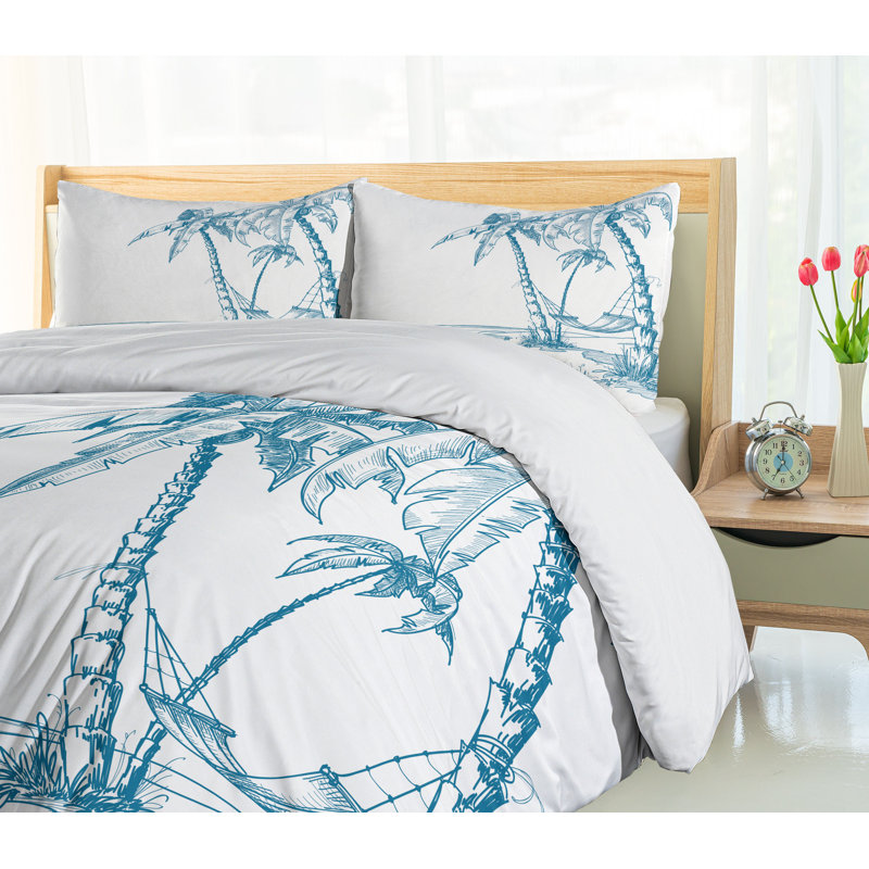 Coastal Duvet Cover, King Duvet Cover + 2 King Shams
