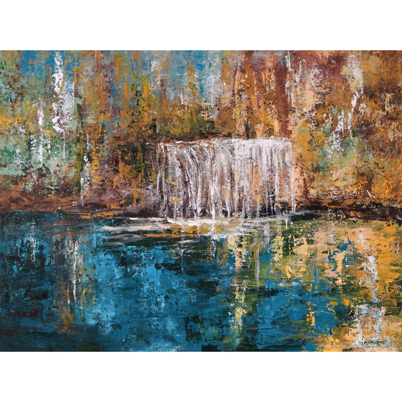 Utopia Print by Lisa Daniels, 25" H x 33" W, Black Framed Canvas