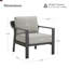 Fauteuil de patio en aluminium avec coussins-338846942