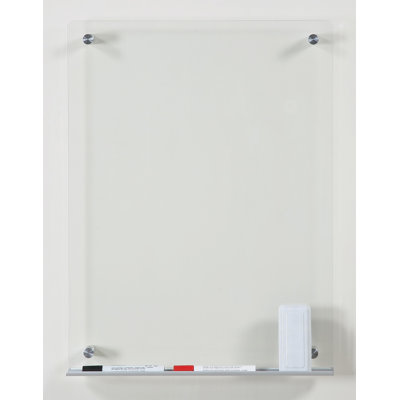 Audio-Visual Direct Non-Magnetic Clear Glass Dry-Erase Board